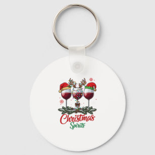 Weihnachts-Geister-Weingläser Rentier-Geweihe Tann Schlüsselanhänger