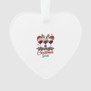 Weihnachts-Geister-Weingläser Rentiere Geweihe Pi Ornament