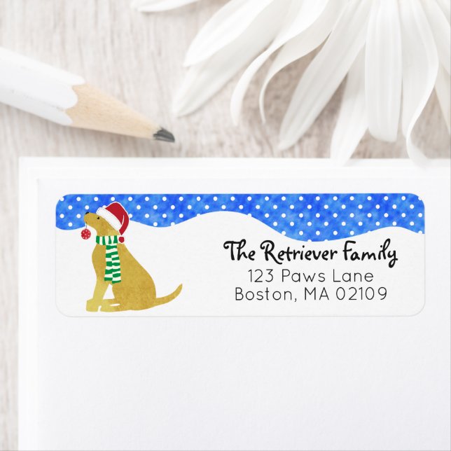 Weihnachts Gelbe Labrador Holiday Dog (Insitu)