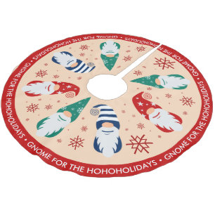 Weihnachts-Genom für die Feiertage Schneeflocken Polyester Weihnachtsbaumdecke