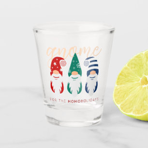 Weihnachts-Genom für die Feiertage Schneeflocken Schnapsglas