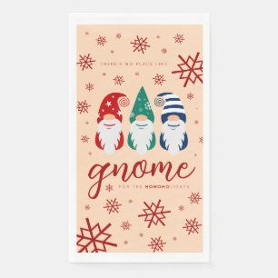 Weihnachts-Genom für die Feiertage Schneeflocken Serviette