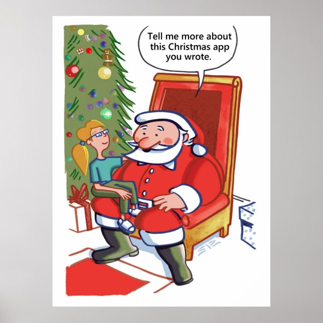 Weihnachts-Geschäftspartner schätzen das Mattposte Poster (Vorne)