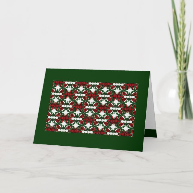 Weihnachts-Geschenk-Muster Feiertagskarte (Vorderseite)