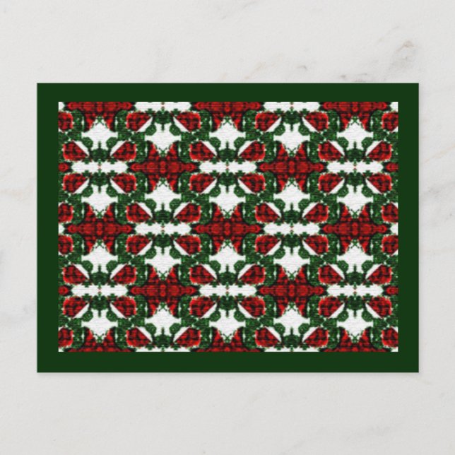 Weihnachts-Geschenk-Muster Feiertagspostkarte (Vorderseite)