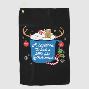 Weihnachts-Geschenk sieht wie ein Latein aus wie W Golfhandtuch