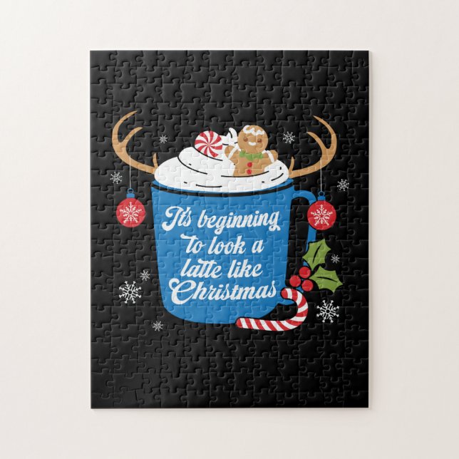 Weihnachts-Geschenk sieht wie ein Latein aus wie W Puzzle (Vertikal)