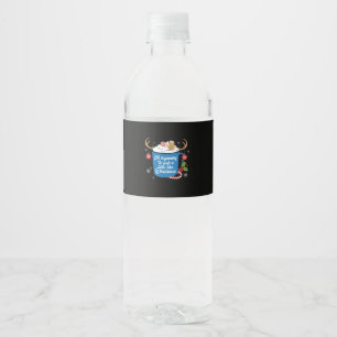 Weihnachts-Geschenk sieht wie ein Latein aus wie W Wasserflaschenetikett