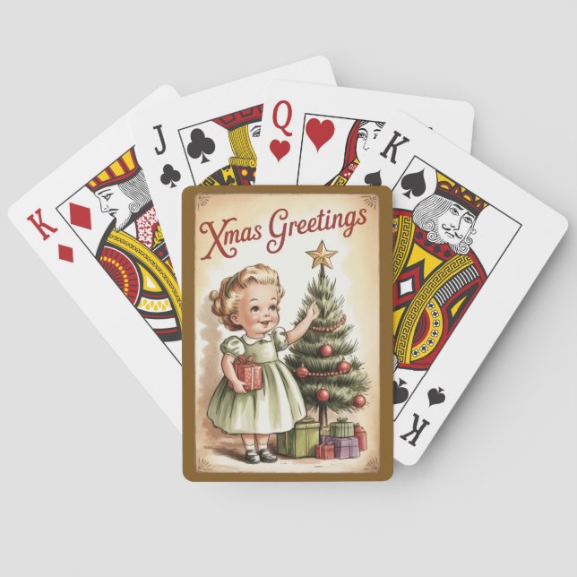 Weihnachts-Geschenk Spielkarten (Rückseite)