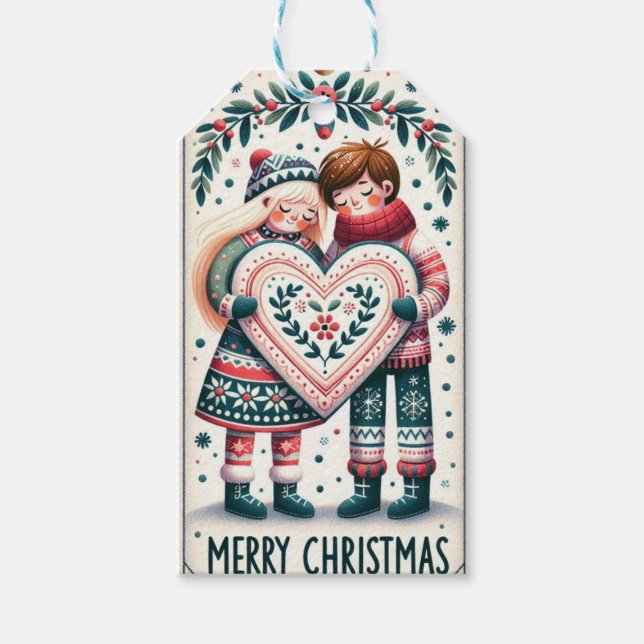 Weihnachts-Geschenkanhänger Geschenkanhänger (Vorderseite)
