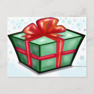 Weihnachts-Geschenkboxen Feiertagspostkarte