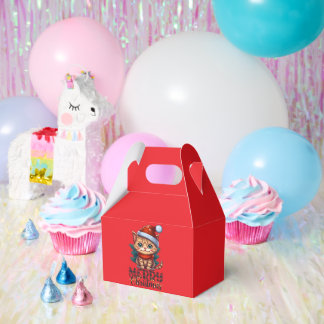 Weihnachts-Geschenkboxen mit Niedlichem Cat Design Geschenkschachtel