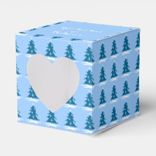 Weihnachts-Geschenkboxen Personalisiert Blue Tree  Geschenkschachtel