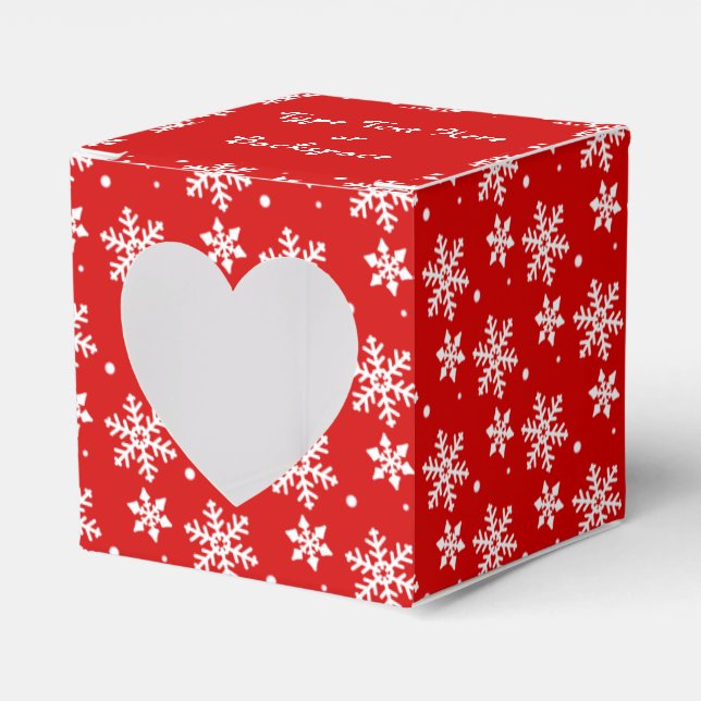 Weihnachts-Geschenkboxen Personalisierte Schneeflo Geschenkschachtel (Vorderseite)