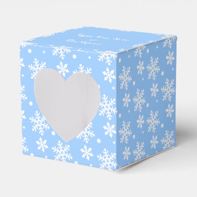 Weihnachts-Geschenkboxen Personalisierte Schneeflo Geschenkschachtel (Vorderseite)