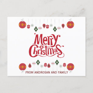 Weihnachts-Geschenke Postkarte