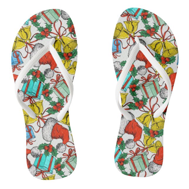 Weihnachts-Geschenke Rote Weihnachtsmannmützen Fei Flip Flops (Fußbett)