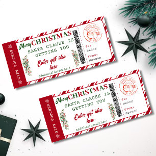 Weihnachts-Geschenkgutschein editierbar Weihnach