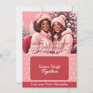 Weihnachts-Geschenkkartenhalter für afroamerikanis Einladung