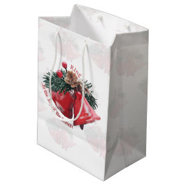 Weihnachts-Geschenktasche - Ring in the Joy of the Mittlere Geschenktüte