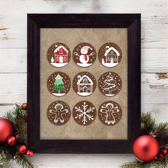 Weihnachts-Gingerbread-Cookies-Wandkunstposter Poster (Von Creator hochgeladen)