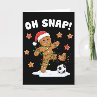 Weihnachts-Gingerbread Oh Snap Cookie Xmas-Feierta Karte