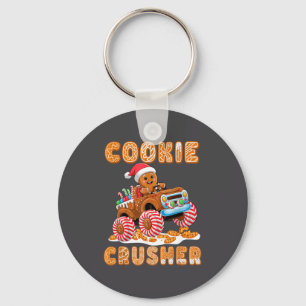 Weihnachts-Gingerbread-Pyjamas-Cookie-Crusher-Mons Schlüsselanhänger
