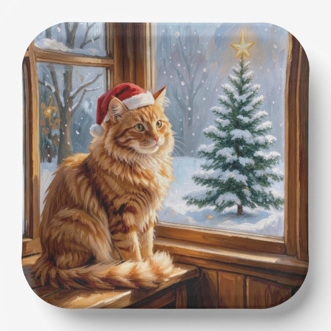 Weihnachts-Gingermaus Pappteller (Vorderseite)