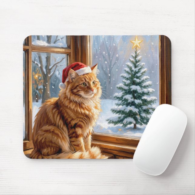 Weihnachts-Gingermieze Mousepad (Mit Mouse)