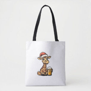 Weihnachts-Giraffe mit Bier _ Weihnachten Funny Pa