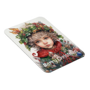 Weihnachts-Girl Custom 12 von 25 Magnet