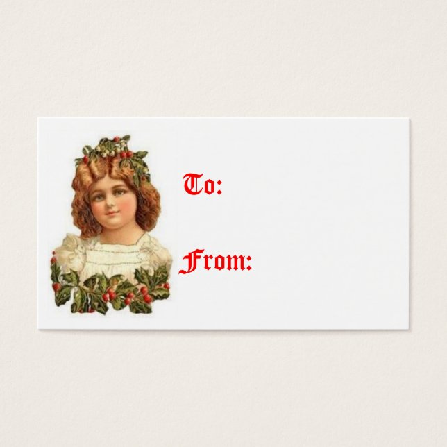 Weihnachts-Girl-Geschenktags (Vorderseite)