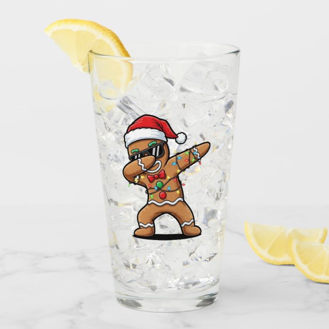 Weihnachts-Glas-Tasse Glas (Vorderseite Ice)