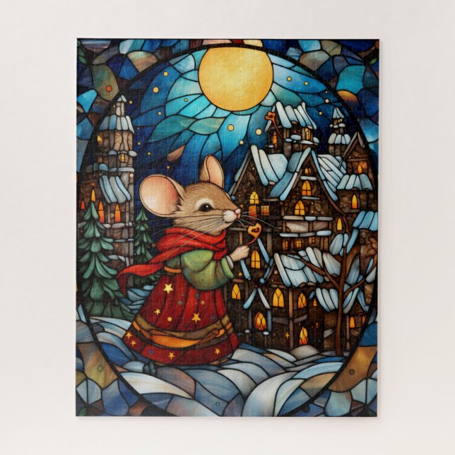 Weihnachts-Glass-Puzzle Puzzle (Vertikal)