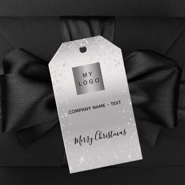 Weihnachts-Glitzer-Firmenlogo Geschenkanhänger (Von Creator hochgeladen)