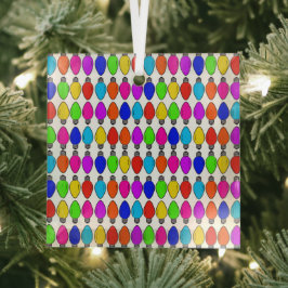 Weihnachts-Glühbirnen Muster Ornament Aus Glas