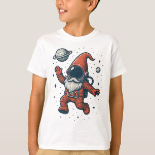 Weihnachts-Gnom-Astronaut lustig Galaxie Weihnacht T-Shirt