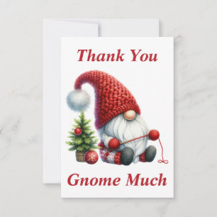 Weihnachts-Gnom-Dankeschön-Karte Dankeskarte