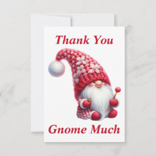 Weihnachts-Gnom-Dankeschön-Karte Dankeskarte