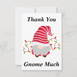 Weihnachts-Gnom-Dankeschön-Karte Dankeskarte