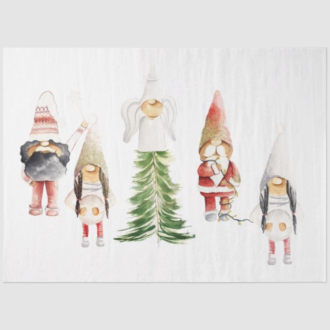 Weihnachts-Gnom-Design 3  Seidenpapier (Vorderseite)