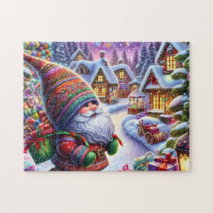 Weihnachts-Gnom-Dorf Puzzle