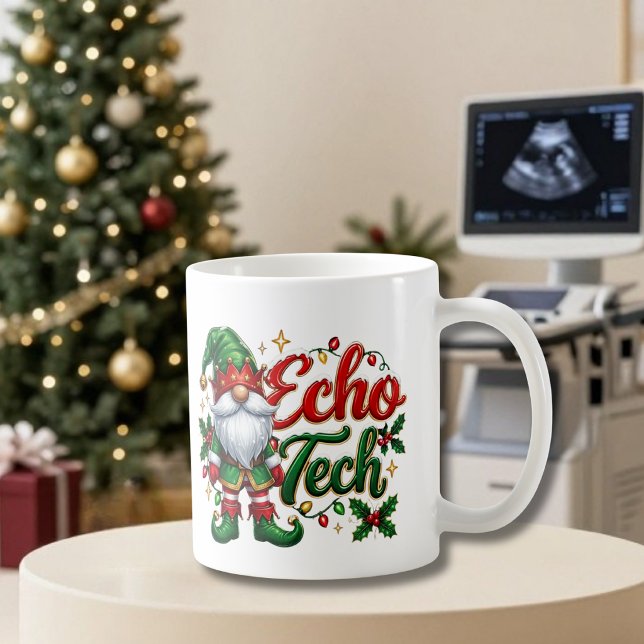 Weihnachts-Gnom Echo Tech Kaffeetasse (Christmas Gnome Echo Tech Coffee Mug)