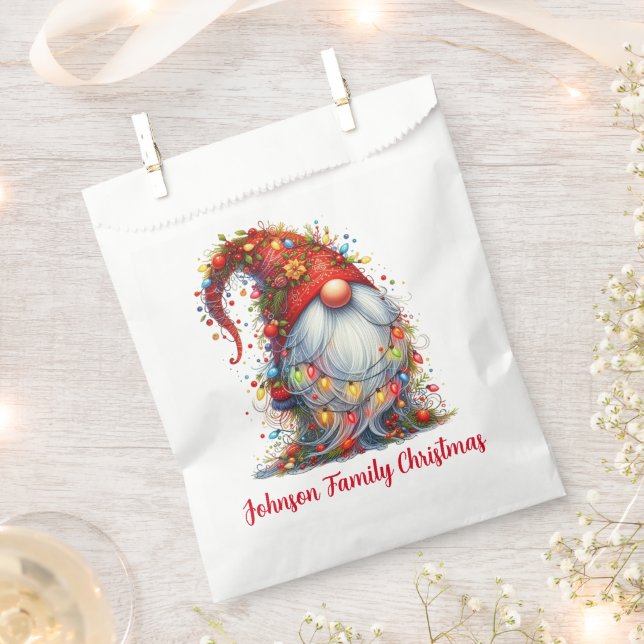 Weihnachts-Gnom Geschenktütchen (Ausgeschnitten)