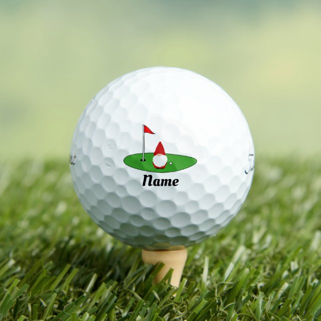 Weihnachts-Gnom Golfbälle-Geschenkbox-Set Golfball (Insitu T-Shirt)