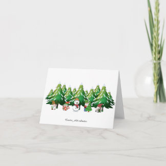Weihnachts-Gnom-Karte Dankeskarte