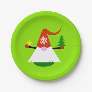 Weihnachts-Gnom  Pappteller