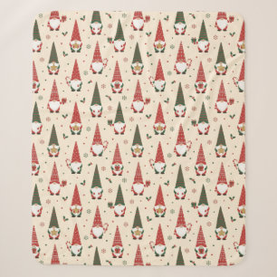 Weihnachts-Gnom-Partei-Muster Sherpadecke