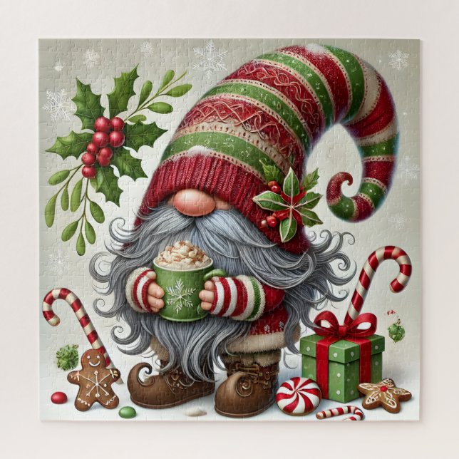 Weihnachts-Gnom-Puzzle Puzzle (Vertikal)