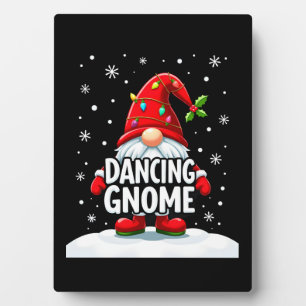Weihnachts-Gnom Tanzender Gnom Familienweihnachten Fotoplatte